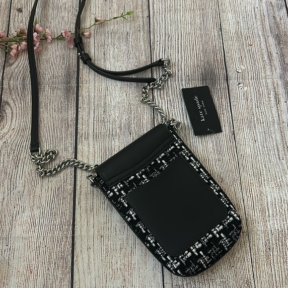 NWT Kate Spade Steffie Tweed Phone Crossbody - Picture 8 of 10